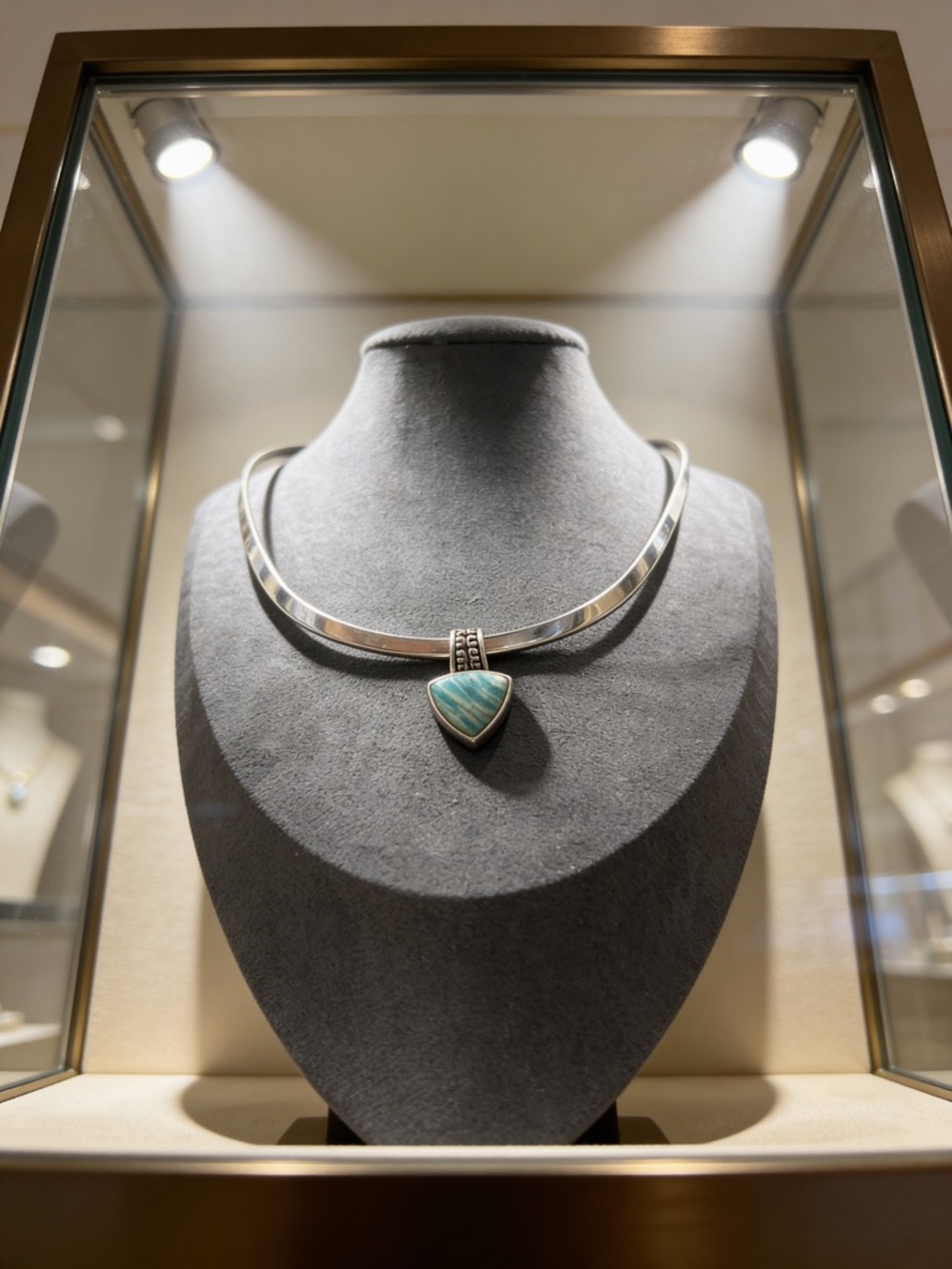 Amazonite Stone Pendant - Picture 2 of 3